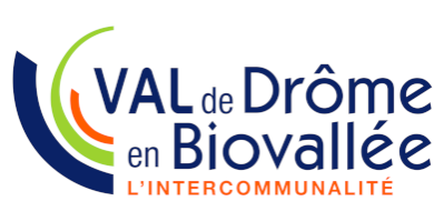 logo communauté de communes val de drôme en biovallée